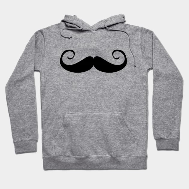 Moustache - Curly (Skin tone A) Hoodie by helengarvey